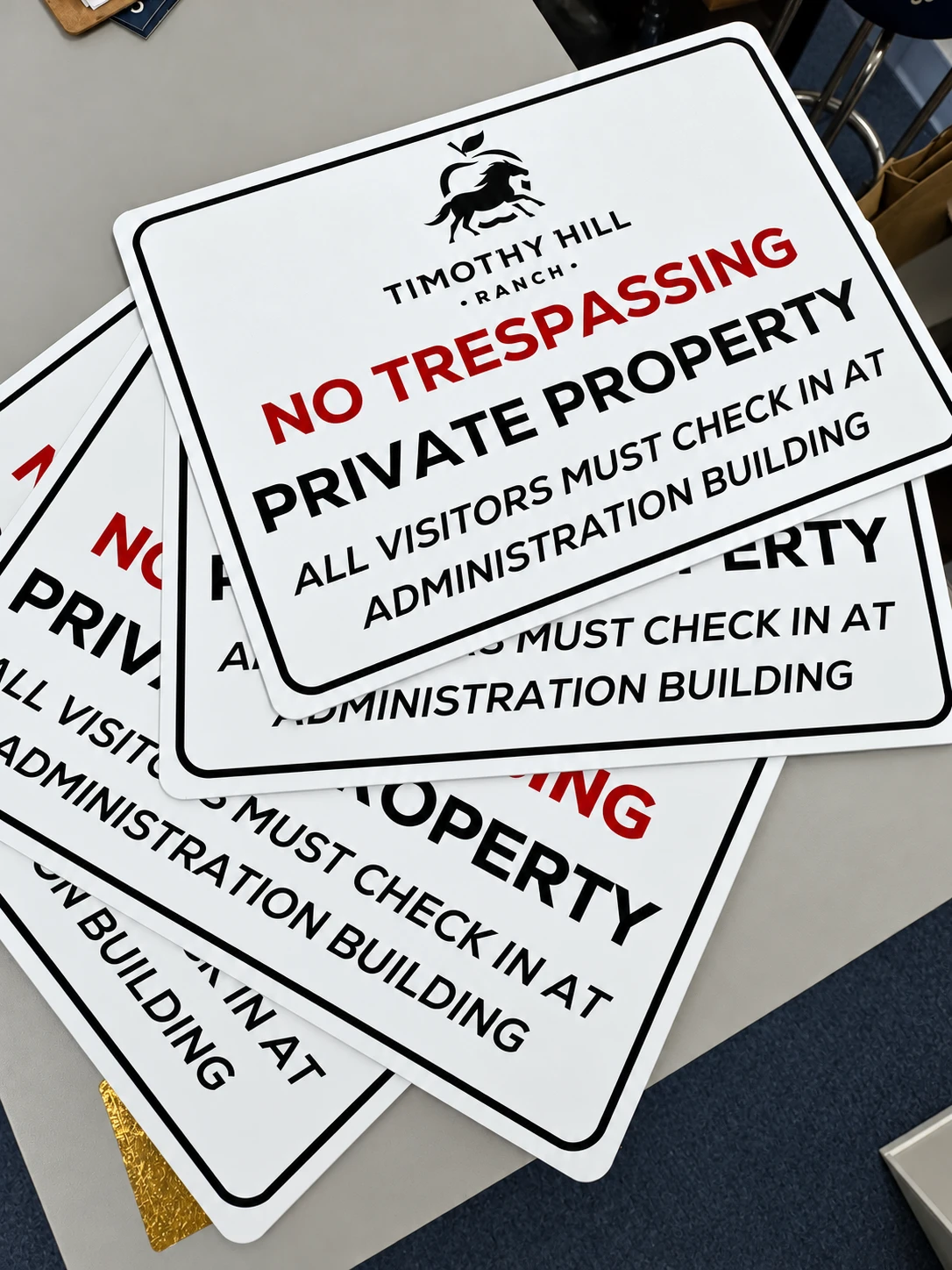 Timothy Hill Ranch No Trespassing Signs, Riverhead, NY
